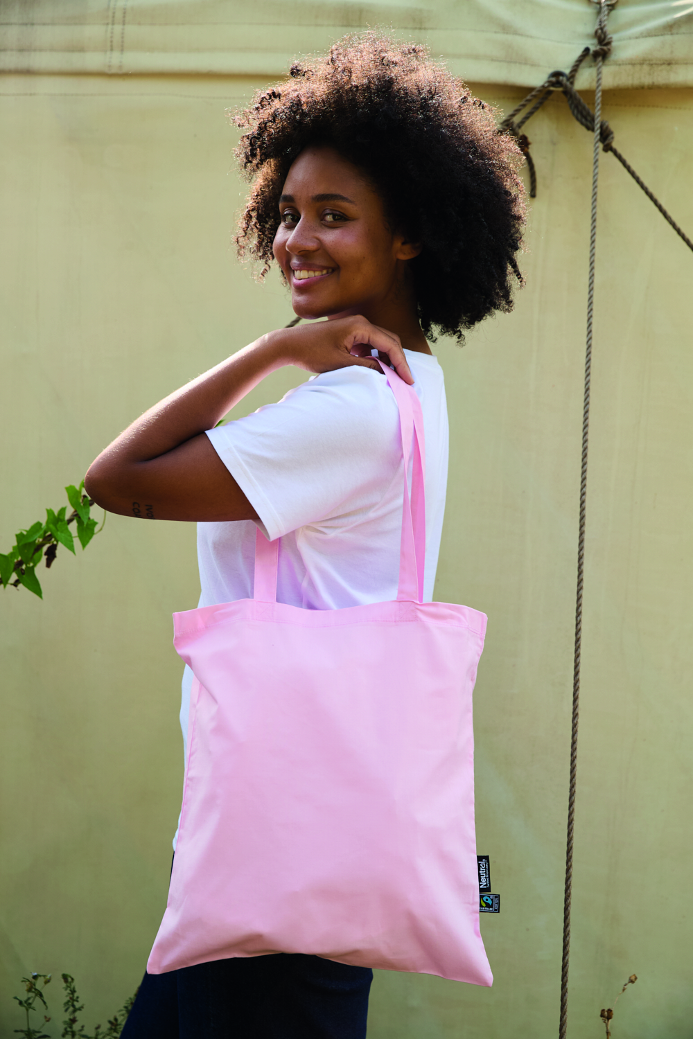 Shopping Bag w. Long Handles